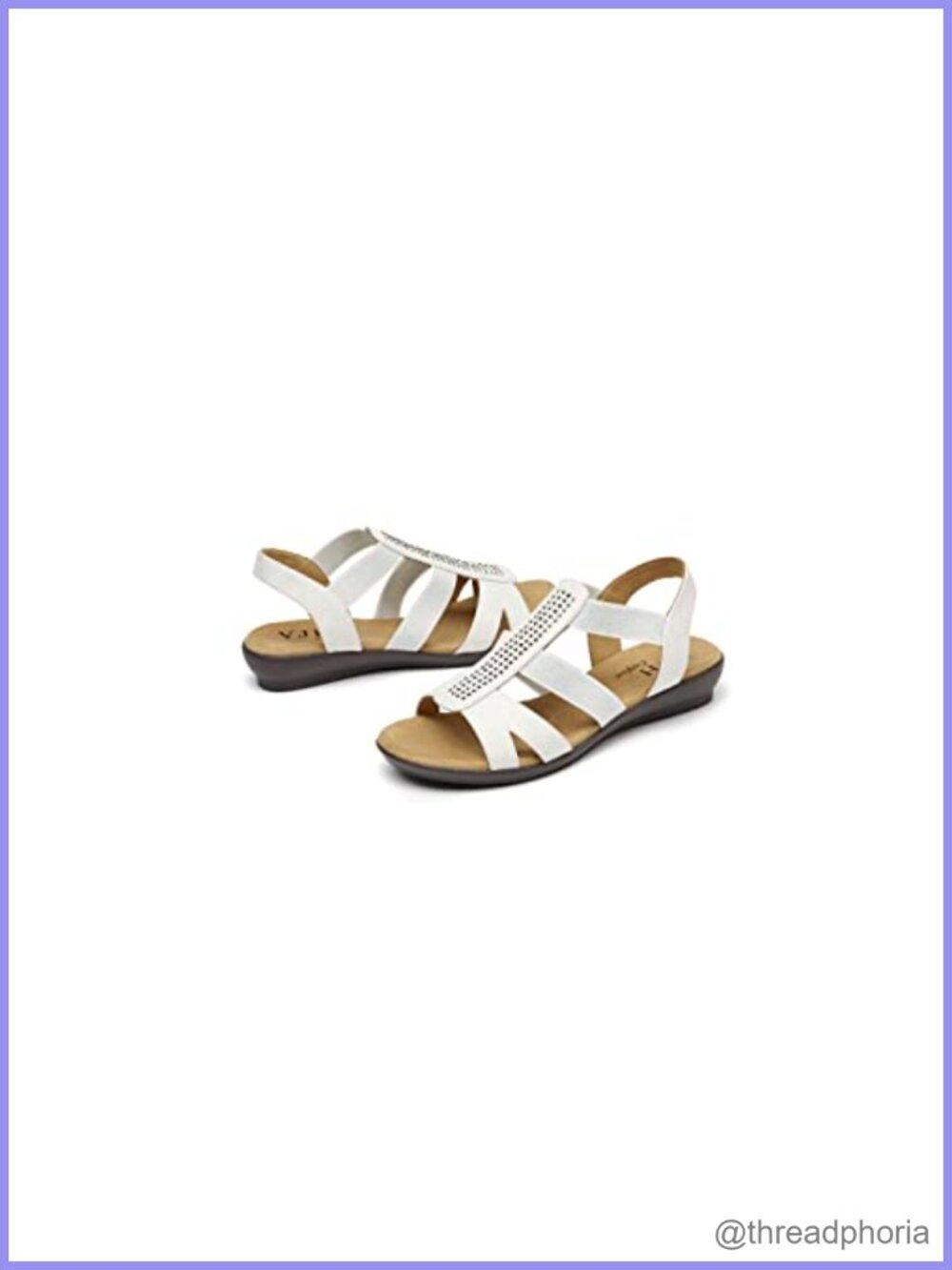 Rhinestone Flat Sandals Slip On Slingback Open Toe Faux Suede Casual Walking